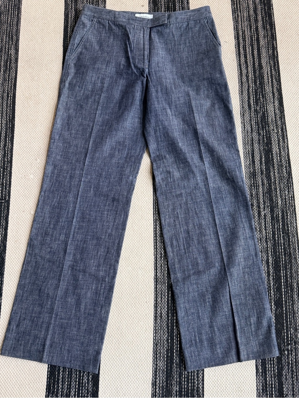 Calvin Klein Women's Wide Leg Dress Pants in Navy Heather Size 6